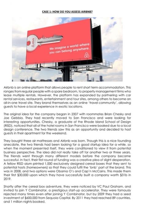 Question : 1. What is the potential for Airbnb to