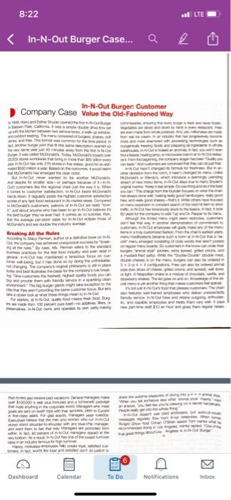 Based on the In-N-Out Burger case study, how does