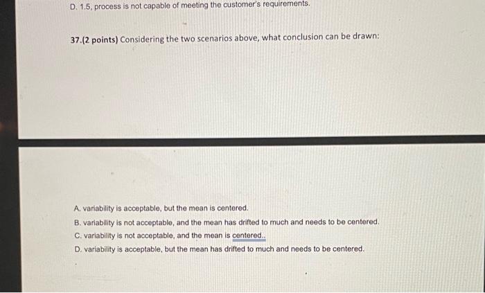 Use the following data for Questions 35 - 37. a).