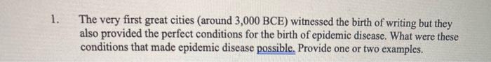 1. The very first great cities (around 3,000 BCE)