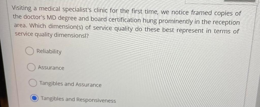 Visiting a medical specialist's clinic for the