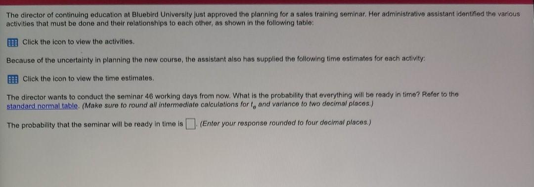 The director of continuing education at Bluebird