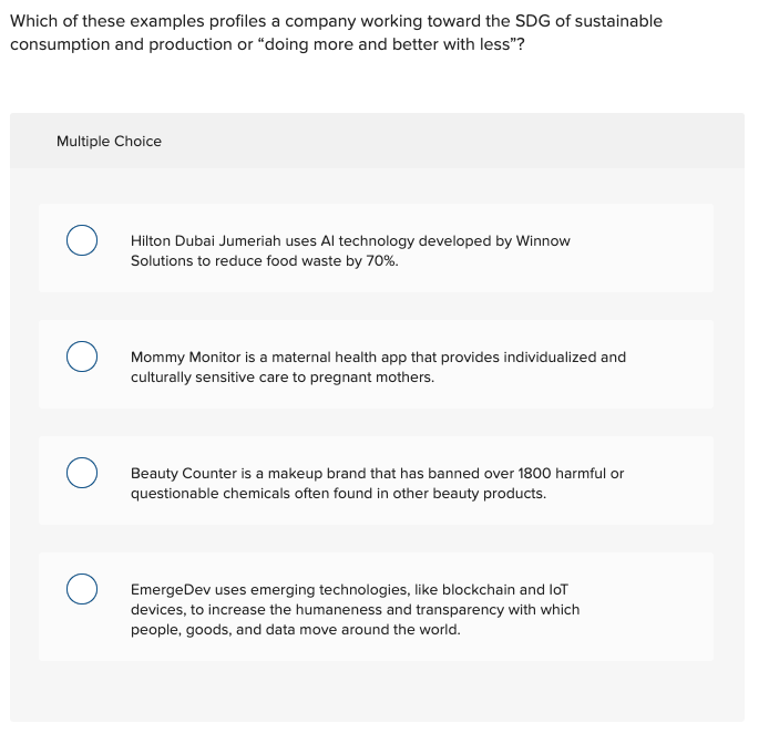 When reviewing its processes for creating dry