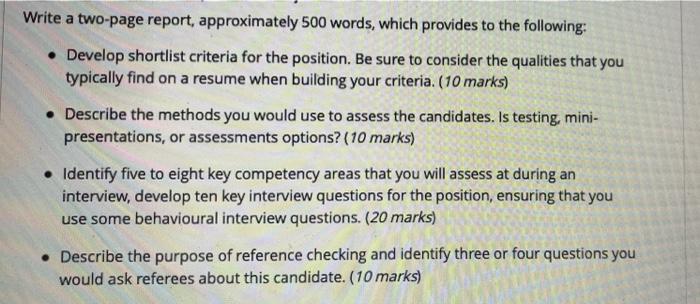 Write a two-page report, approximately 500 words,