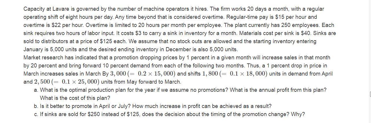 Please answer question 3. 1. Lavare, located in