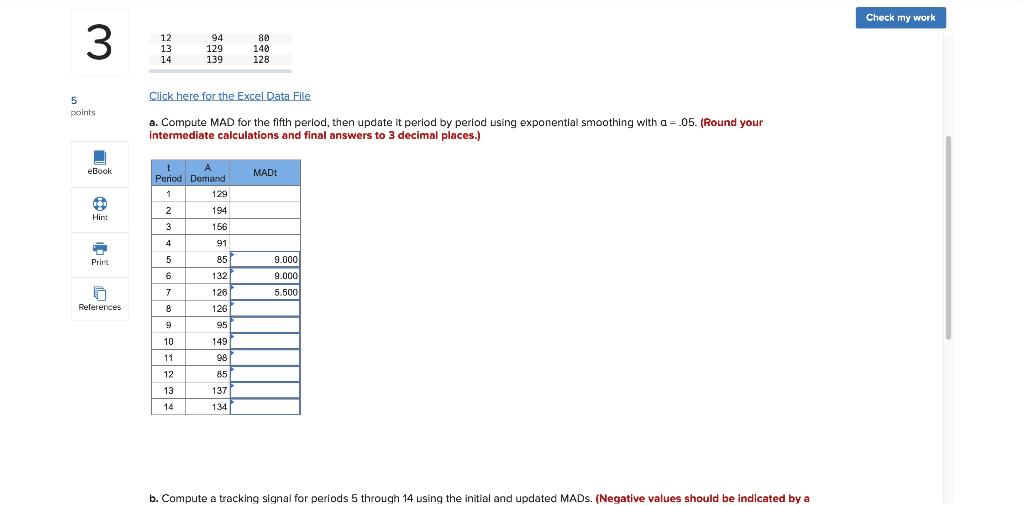 Check my work 3 3 Problem 3-28 (Algo) 5 points