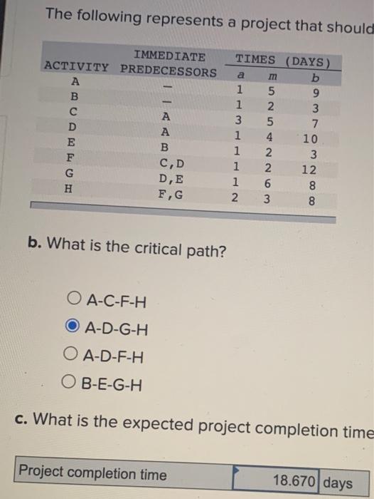 Project completion line 10 Toy d. What is the