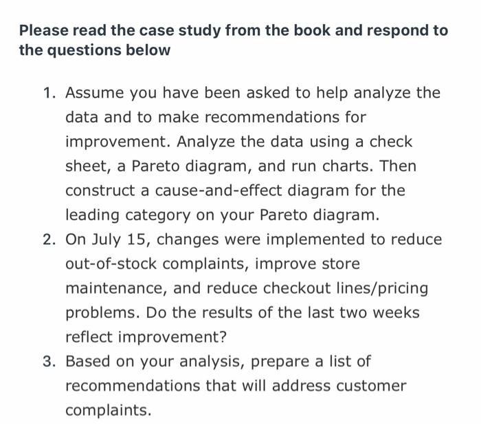 Please read the case study from the book and