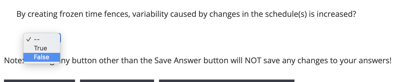 By creating frozen time fences, variability