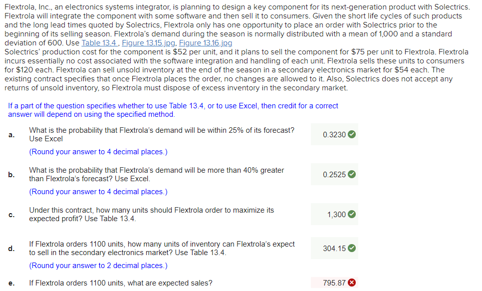 Please answer E and F. I have posted this