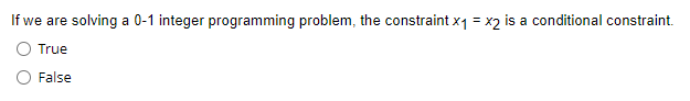 THANK YOU!! - If we are solving a 0-1 integer