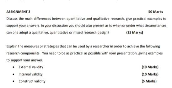 ASSIGNMENT 2 50 Marks Discuss the main