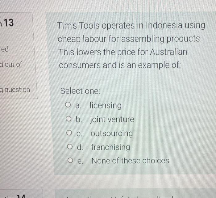 13 Tim's Tools operates in Indonesia using cheap
