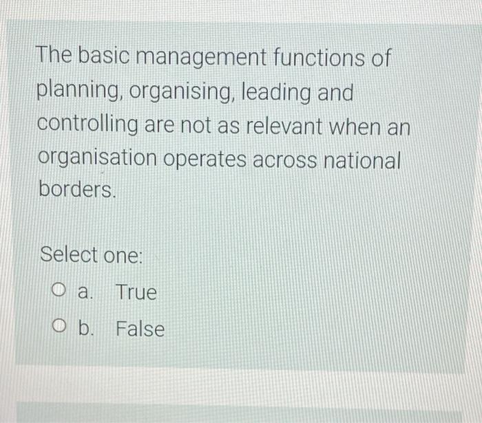 O b. False n 9 Ted A nations includes the shared