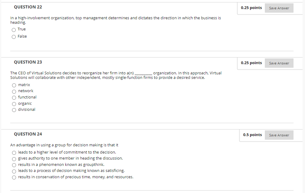 QUESTION 29 An ethics program that is designed to