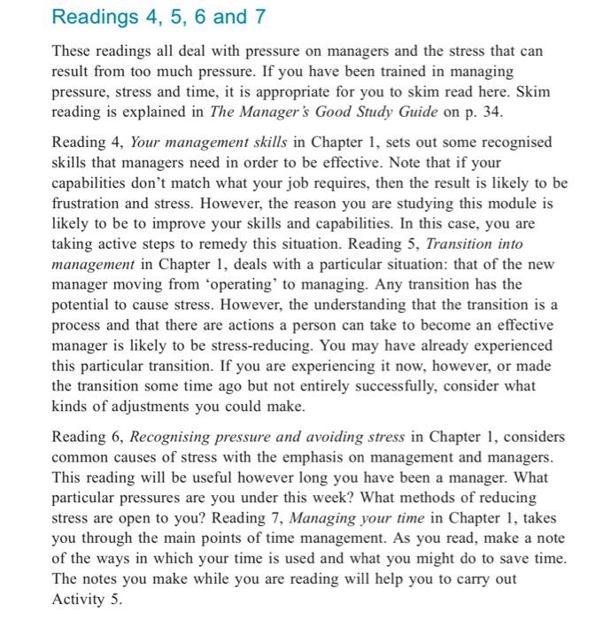 Activity 5 Allow 20 minutes for this action, This