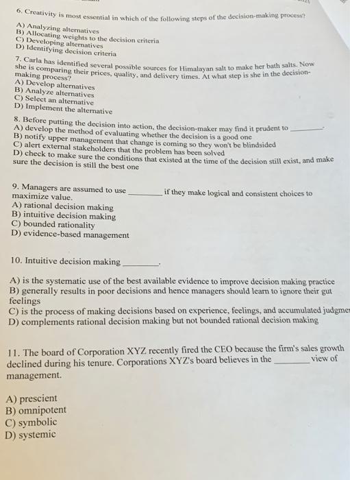 2. First-line managers are typically those who A)