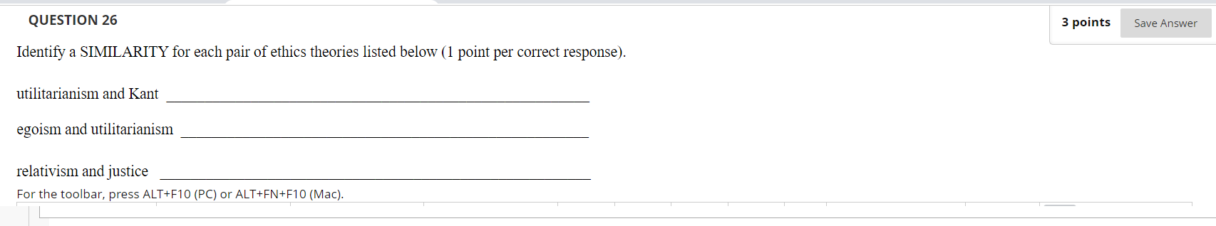 QUESTION 26 3 points Save Answer Identify a