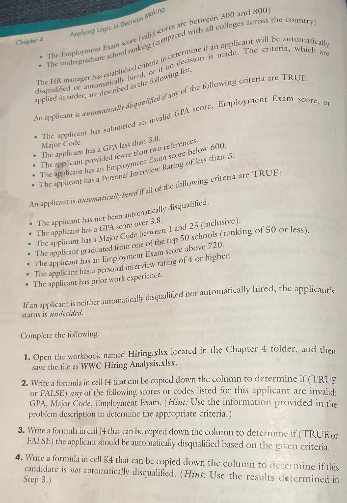 Please write out the formulas for the following