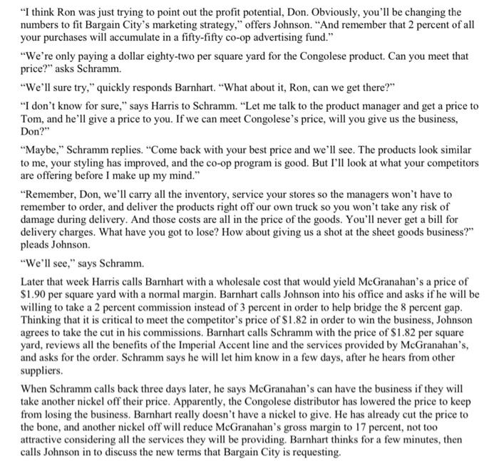 Read and answer the following questions Chuck