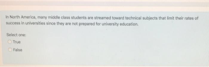 Sociology In North America, many middle class