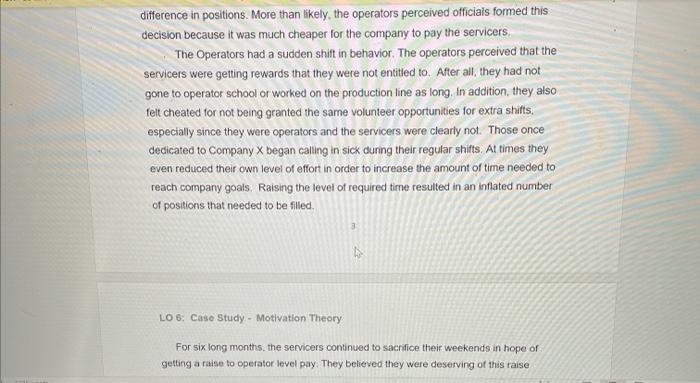 list and decrible 3 operators inputs, 3 operators