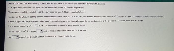 BlueBolt Bottlers has a bottlefilling process