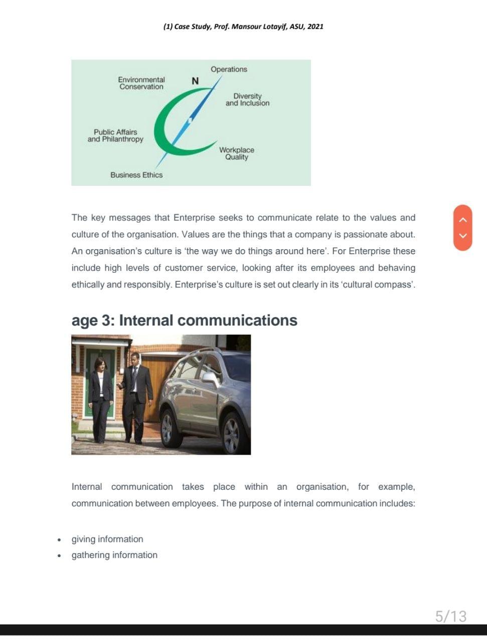 (1) Case Study, Prof. Mansour Lotayif, ASU, 2021