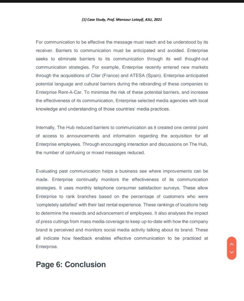 (1) Case Study, Prof. Mansour Lotayif, ASU, 2021