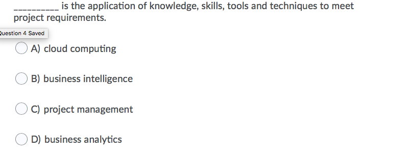 Question 18 (1 point) Which statement about