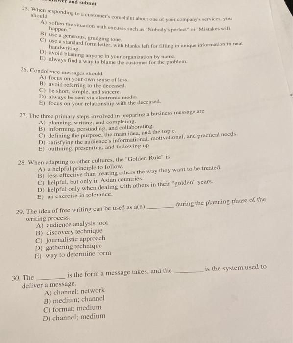 HELP and submit 25. When responding to a