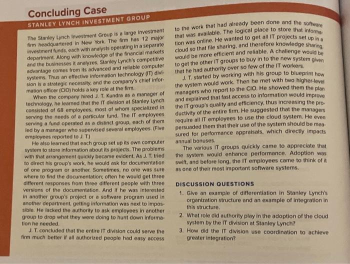 read the case then answer the questions on the