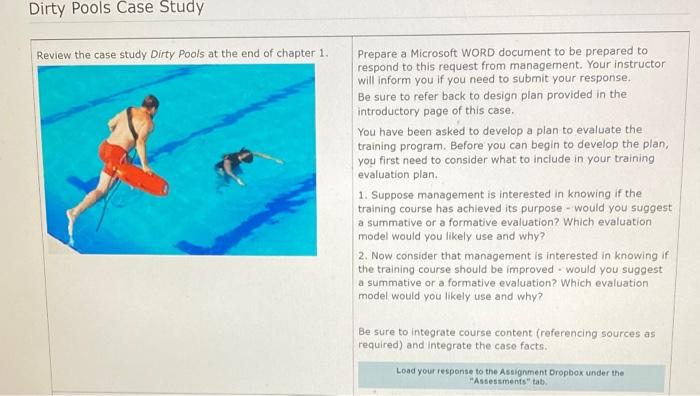 it is based on the Dirty pools case study and the