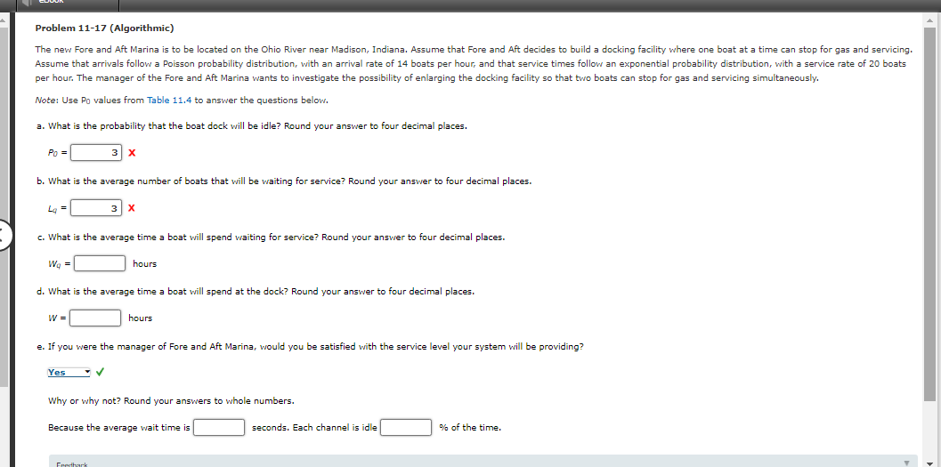 Problem 11-17 (Algorithmic) The new Fore and Aft