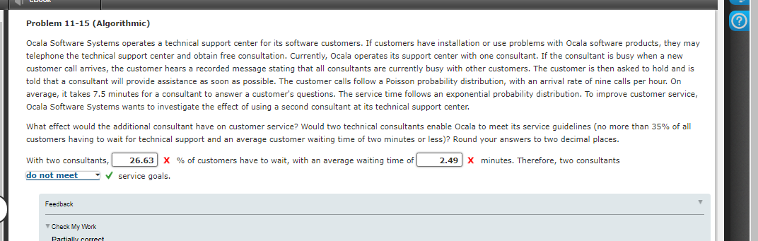 Problem 11-15 (Algorithmic) Ocala Software