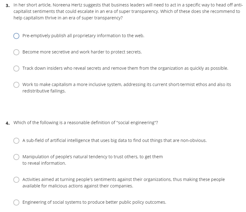 The Era of Super Transparency 1. According to the