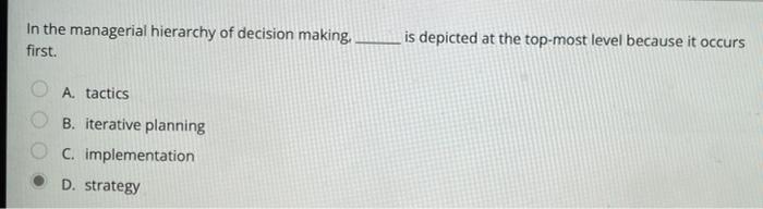 Option D is Inccorect! please help ! In the