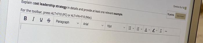 Question Explain cost leadership strategy in