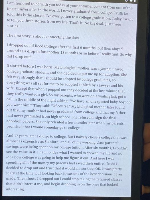 Do you feel the speech was well-organized? Why or