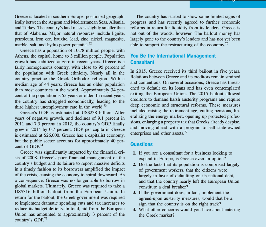 From the managerial perspective and including