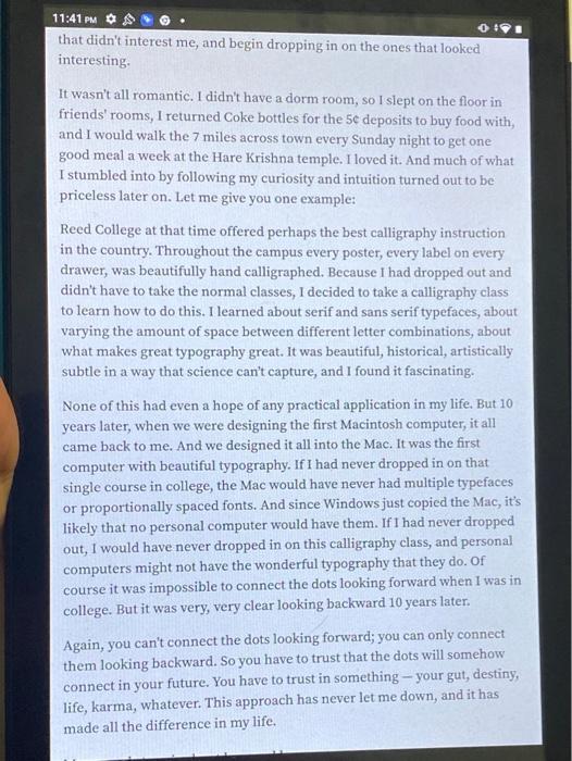 Do you feel the speech was well-organized? Why or