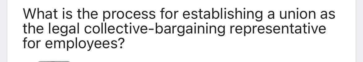 What is the process for establishing a union as