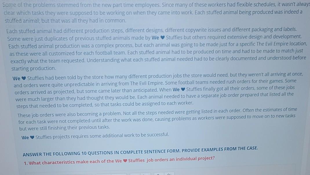 We Stuffies We Stuffies is a successful