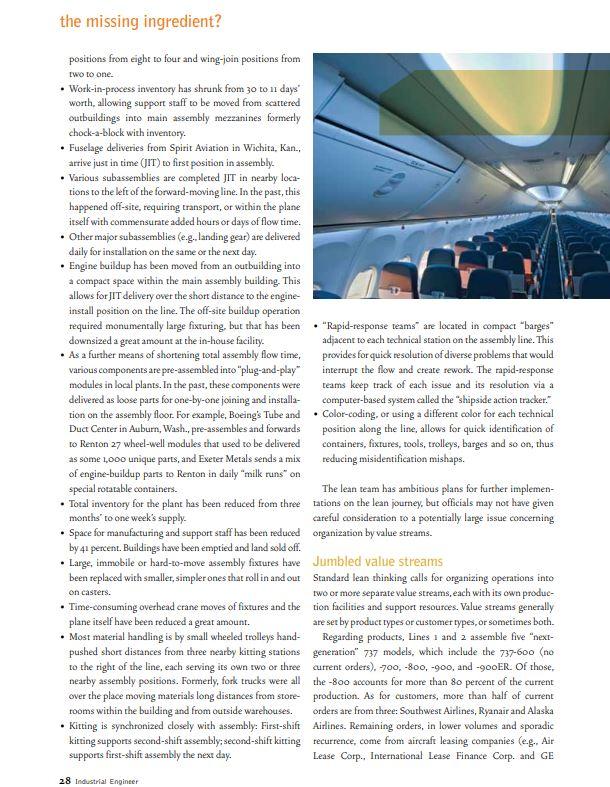 Q1) Read the article The missing ingredient? by