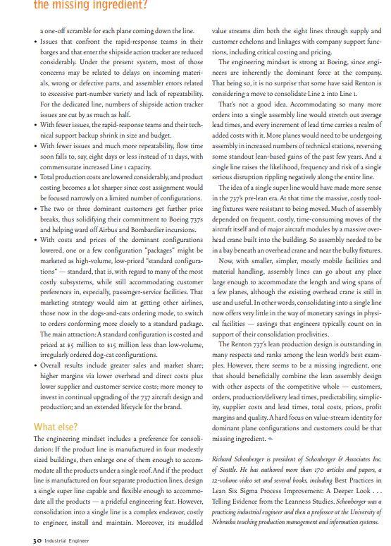 Q1) Read the article The missing ingredient? by