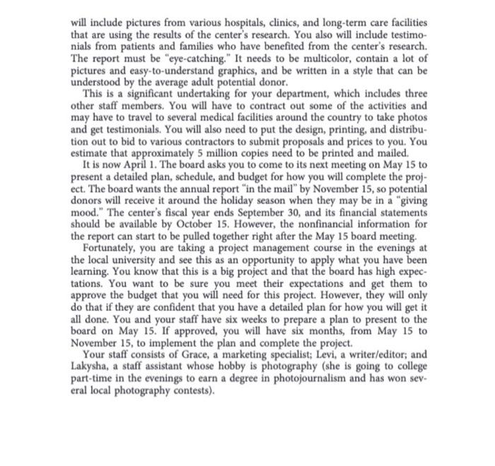 write in 800 words Part 2 I. Develop an estimated