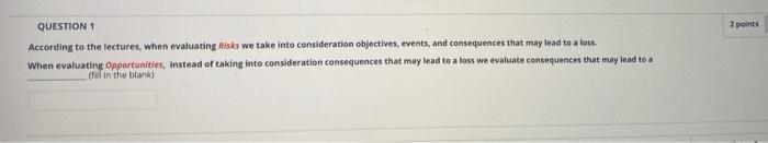 what does it lead to?? 2 points QUESTION 1