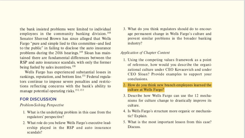 ONE QUESTION ONLY: How do you think new branch