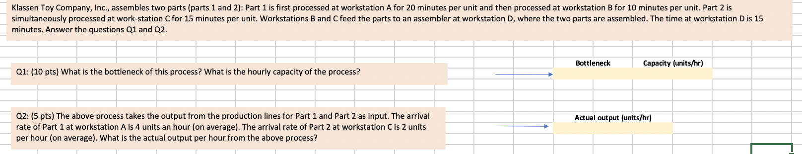 Klassen Toy Company, Inc., assembles two parts