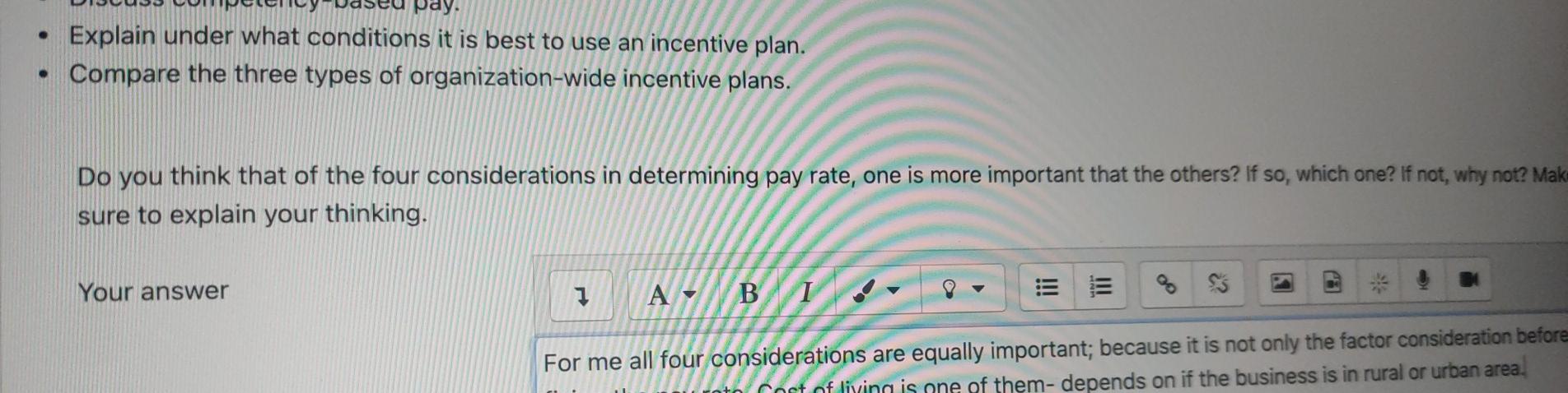 Explain under what conditions it is best to use